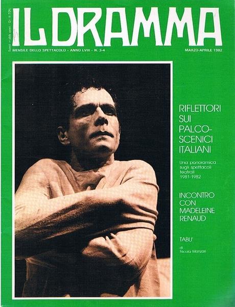 Il Dramma. Anno Lviii N. 3-4, Marzo-Aprile 1982 - copertina