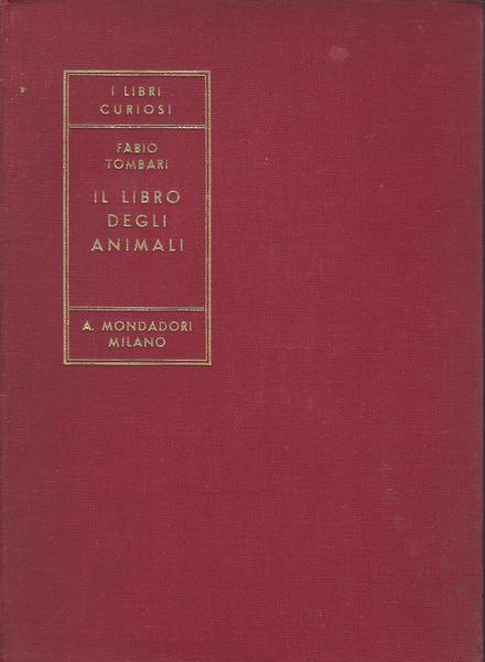 Il Libro Degli Animali - Fabio Tombari - copertina