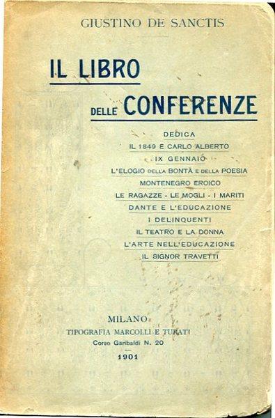 Il libro delle conferenze - Giustino De Sanctis - copertina