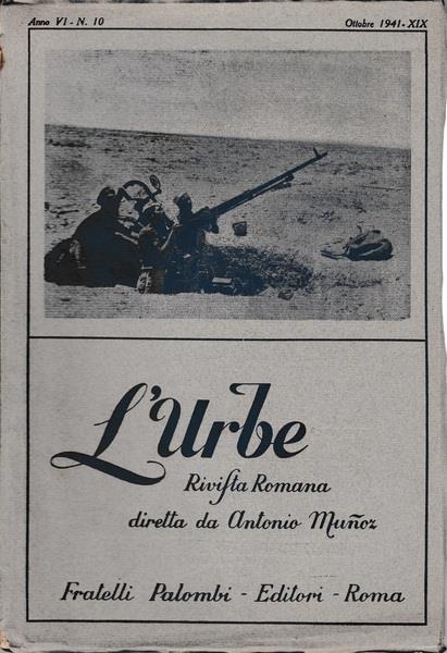 L' urbe. Rivista Romana. Anno VI N° 10 Ott. 1941 XIX - copertina