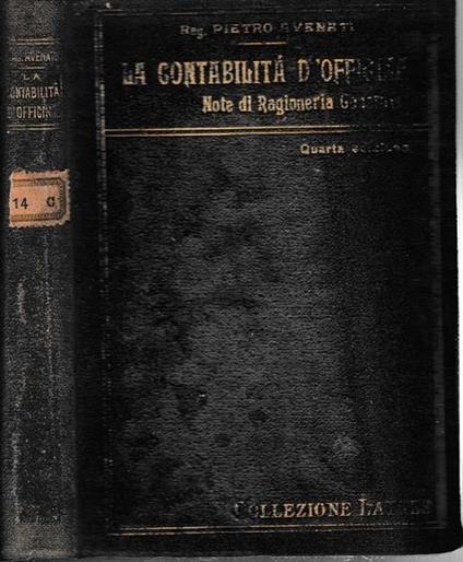 La contabilità d'officina - P. Avenati - copertina