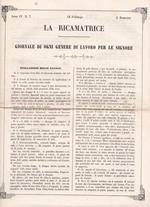 La ricamatrice. Giornale di ogni genere di lavoro (.). 12 Febbraio 1851