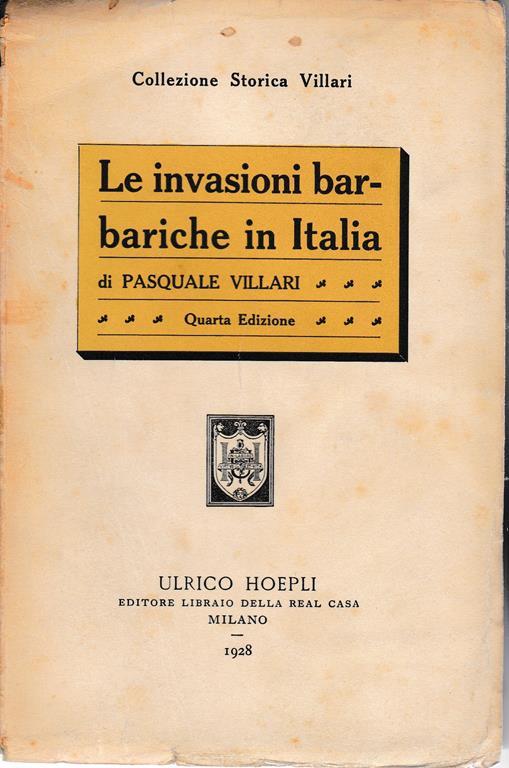 Le invasioni barbariche in Italia - Pasquale Villari - copertina