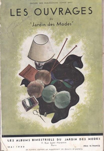 Les Ouvrages du `Jardin des Modes`. Maggio 1930 - copertina