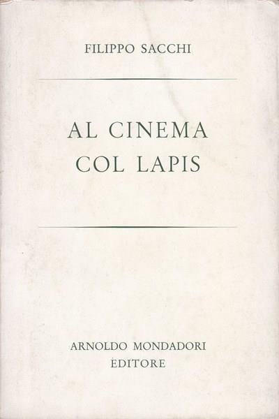 Al cinema col lapis - Filippo Sacchi - copertina