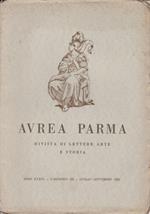 Aurea Parma. Anno XXVI. III. Luglio-Settembre 1952