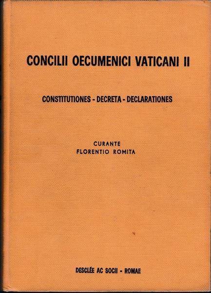 Concilii Oecumenici Vaticani Ii. Constitutiones. Decreta. Declarationes - Florentio Romita - copertina