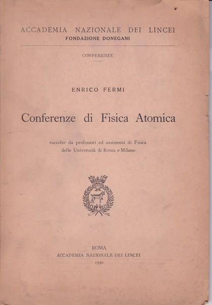 Conferenze di Fisica Atomica - Enrico Fermi - copertina