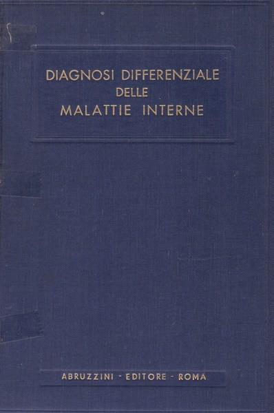 Diagnosi differenziale delle malattie interne - Robert Hegglin - copertina