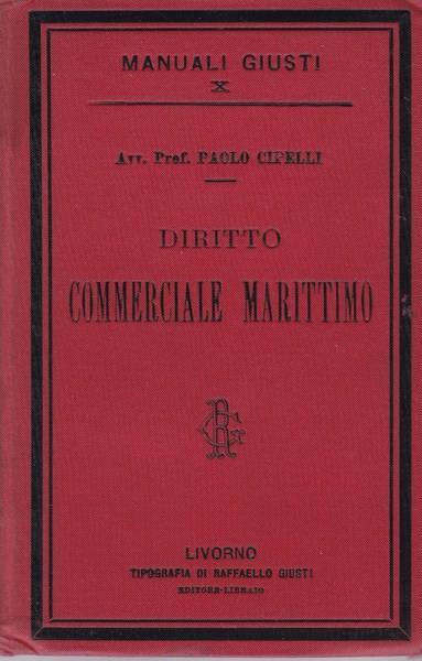 Diritto commerciale marittimo - Paolo Cipelli - copertina