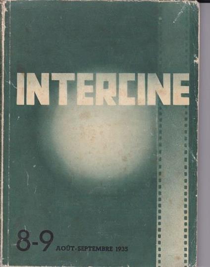 Intercine. Edition International. N. 8-9. Agosto. Settembre 1935 - Luciano De Feo - copertina