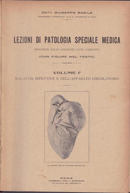 Lezioni di patologia speciale medica. I. II - Giuseppe Basile - copertina