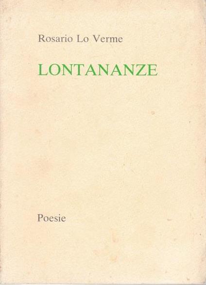 Lontananze - Rosario Lo Verme - copertina