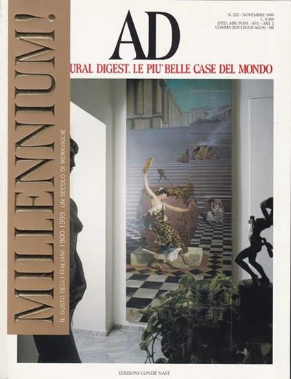 Millennium! Numero speciale AD Architectural Digest. Novembre 1999 - copertina