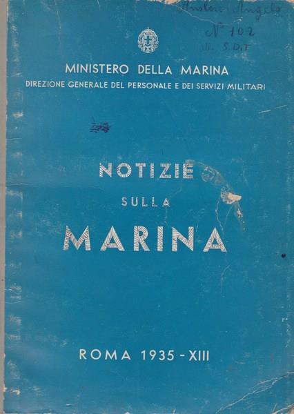 Notizie sulla Marina - copertina