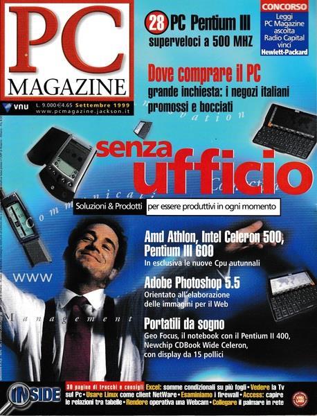 Pc Magazin. Rivista Settembre 1999 N.163 - copertina