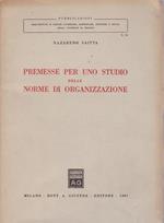 Premesse per lo studio delle norme di organizzazione