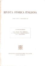 Rivista storica italiana. Anno LXXVII Fasc. III Estratto