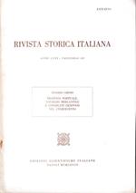 Rivista storica italiana. Anno LXXX Fasc. III Estratto