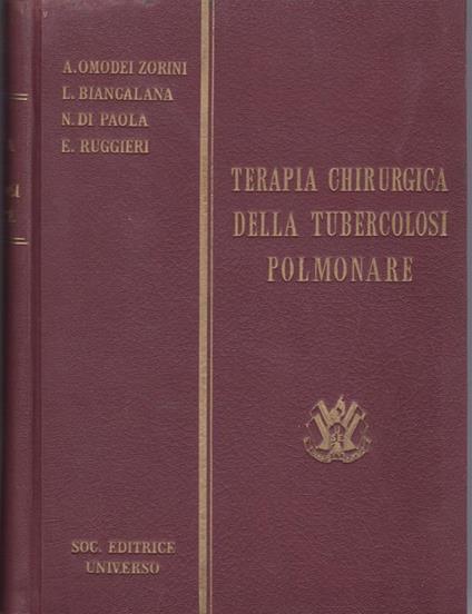 Terapia chirurgica della tubercolosi polmonare - copertina