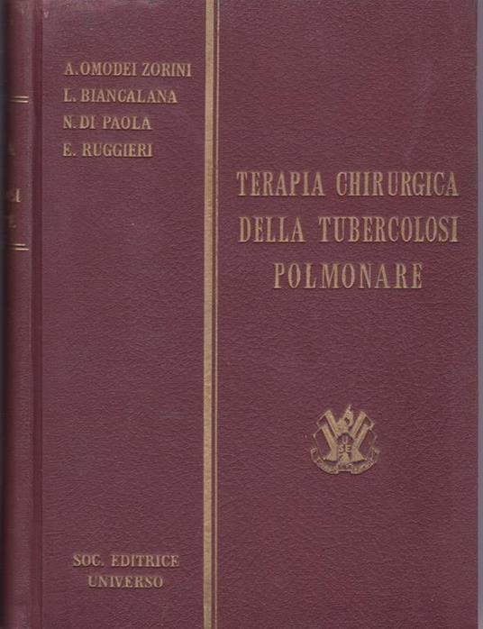 Terapia chirurgica della tubercolosi polmonare - copertina