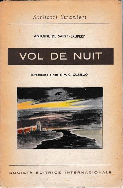 Vol de nuit - Antoine de Saint-Exupéry - copertina