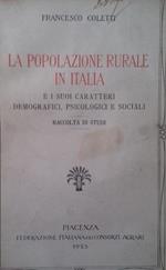 popolazione rurale in Italia e i suoi carattere demografici, psicologici e sociali