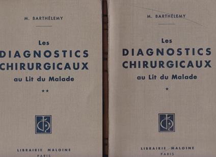 diagnostics chirurgicaux au lit du malade - M. Barthélemy - copertina