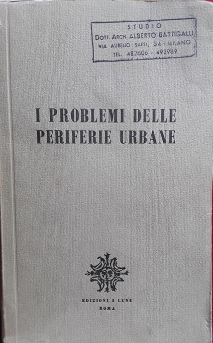 problemi delle periferie urbane - copertina