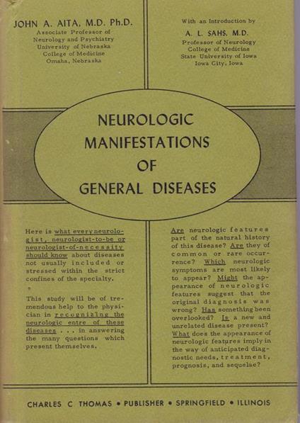 Neurologic Manifestations of General Diseases - copertina