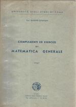 Complementi ed esercizi di matematica generale