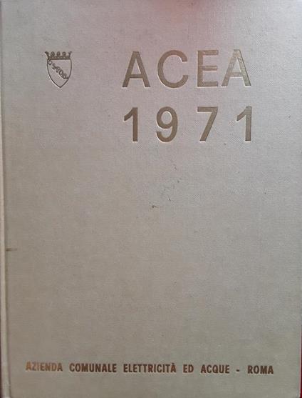 Acea 1971 - copertina