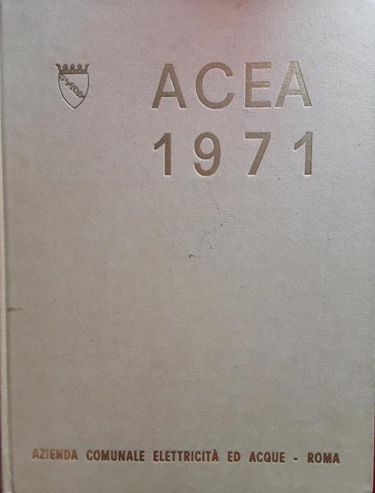 Acea 1971 - copertina