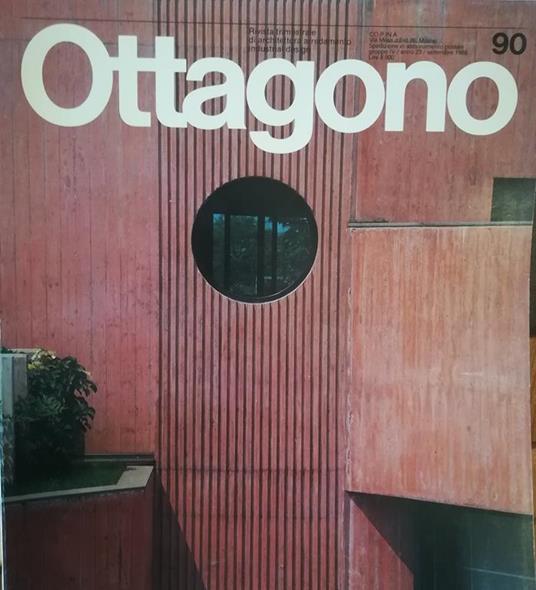 Ottagono. Rivista trimestrale di architettura, arredamento, industria, design. Settembre 1988 - copertina