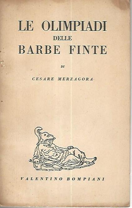 Le olimpiadi delle barbe finte - Cesare Merzagora - copertina