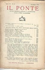 Il Ponte rivista mensile di politica e letteratura. Novembre 1955