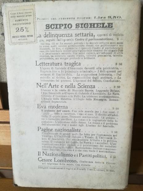 Il nazionalismo e i partiti politici - Scipio Sighele - 2