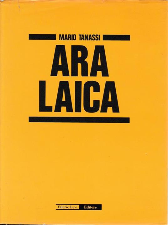 Ara laica - M. Tanassi - copertina