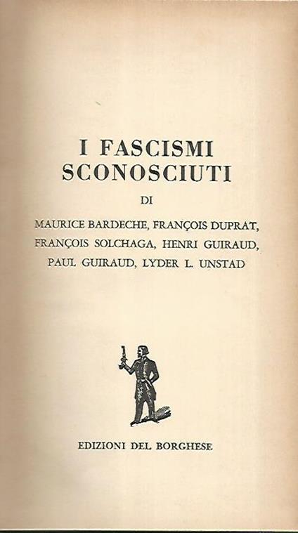 I fascismi sconosciuti - copertina