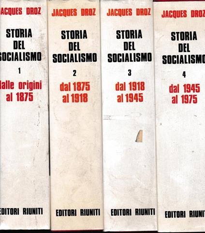 Storia del socialismo 4 volumi - copertina