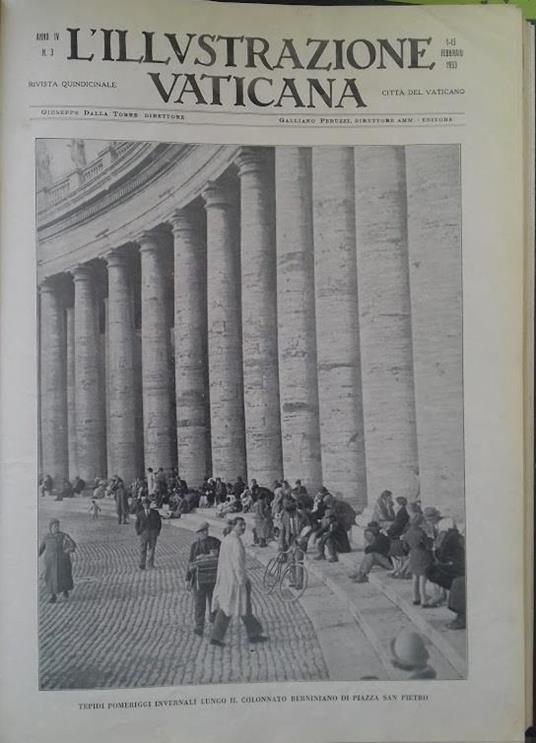 L' illustrazione Vaticana. Anno IV - n. 3 - 4 - 5 - 5 - 9 - copertina