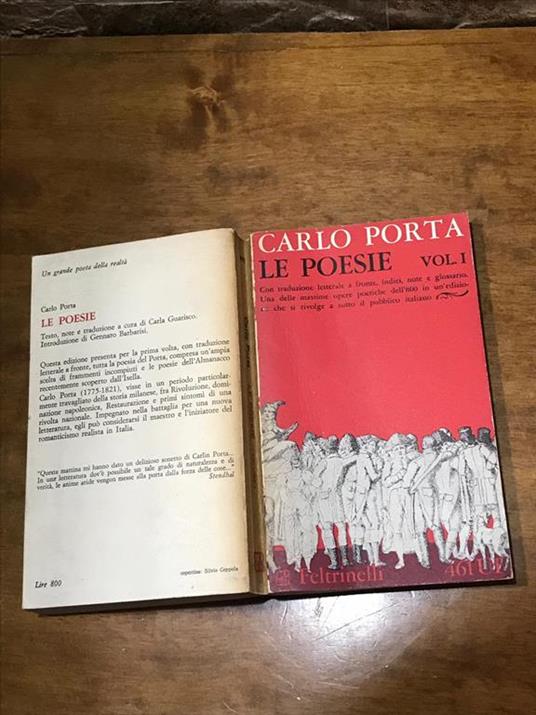 Le poesie - Carlo Porta - copertina