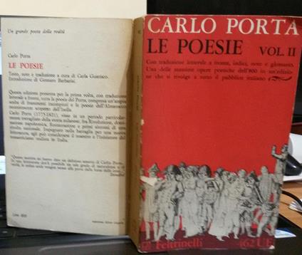 Le poesie vol II - Carlo Porta - copertina