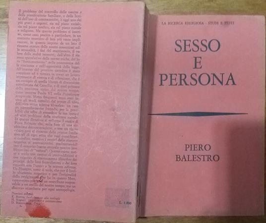 Sesso e persona - Piero Balestro - 2