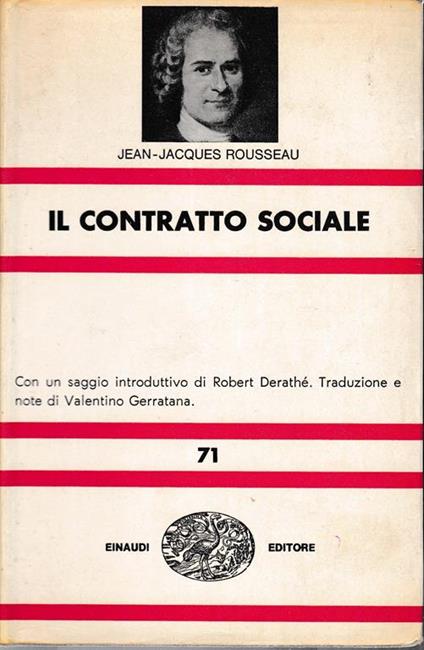 Il contratto sociale - Johann J. Winckelmann - copertina