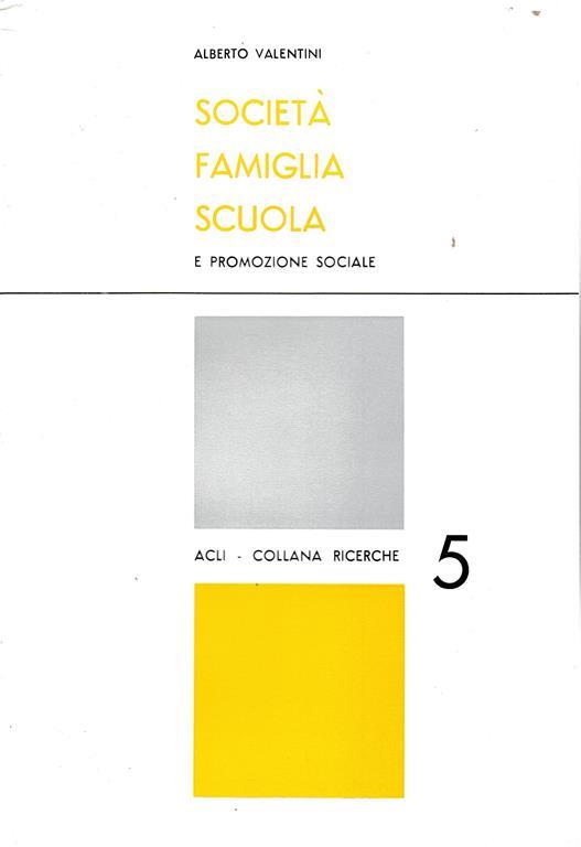 Società Scuola Famiglia e promozione sociale - A. Valentini - copertina