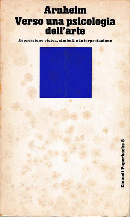 Verso una psicologia dell'arte - Rudolf Arnheim - copertina