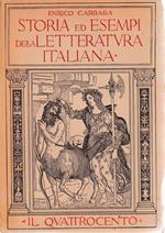 Storia ed esempi della letteratura italiana. Il Quattrocento vol. III°