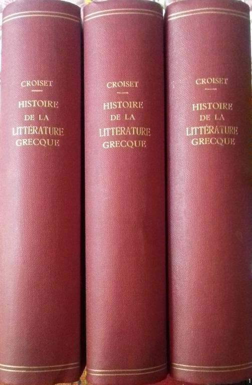 Histoire de la Littérature Grecque. Vol. III Période Attique - Comédie - Genres Secondaires - Alfred Croiset - copertina