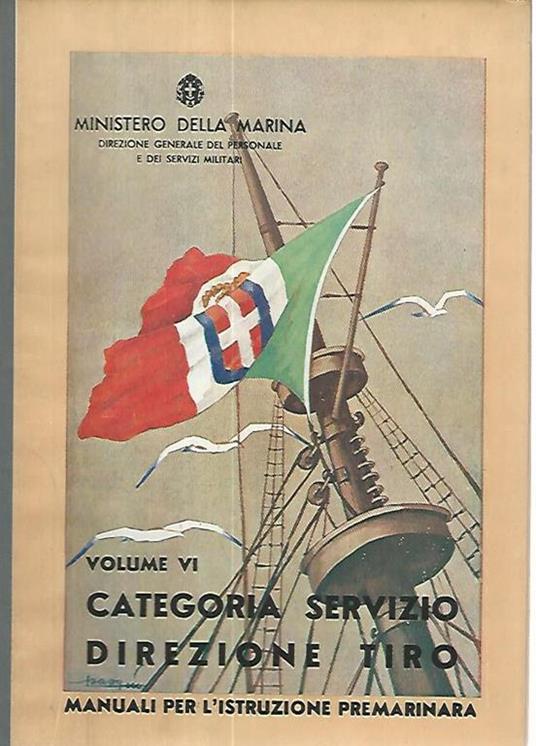 Categoria servizio direzione tiro - Ministero della marina - copertina